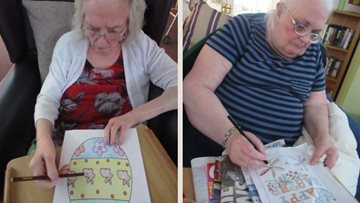 Birmingham care home Residents enjoy Easter crafts afternoon